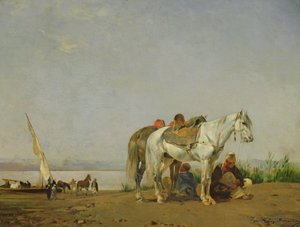 En la orilla del Nilo, 1871